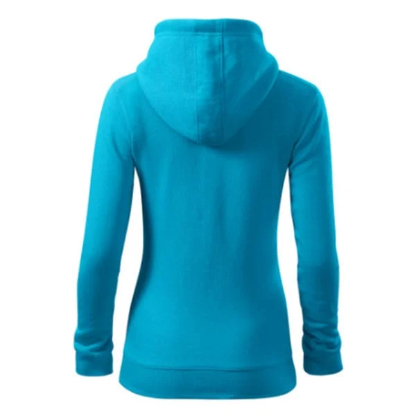 Malfini Women’s Sweatshirt Zipper 411, size S, light blue