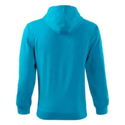 Malfini Men’s Sweatshirt Zipper 410, size M, light blue