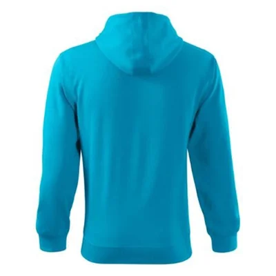 Malfini Men’s hoodie Zipper 410, size L, light blue