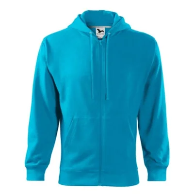 Malfini Men’s Sweatshirt Zipper 410, size XXL, light blue
