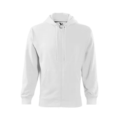 Malfini Men’s Zipper Sweatshirt 410, size M, white