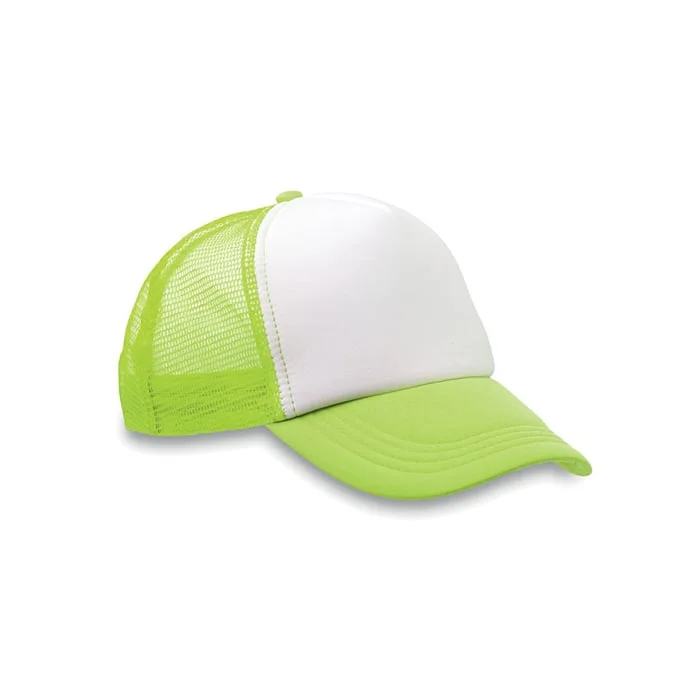 More Than Gifts Baseball Cap Trucker Cap, 5-panel, polyester, neon green