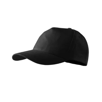 Malfini Cap 307, 5-panel, cotton, black