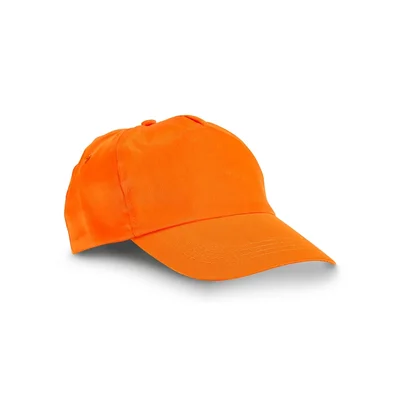 Hi!dea Baseball Cap Rufai, 5 panels, cotton, orange