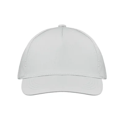 Бейзболна шапка, 5-панелна, памук, 160 g/m2, бяла