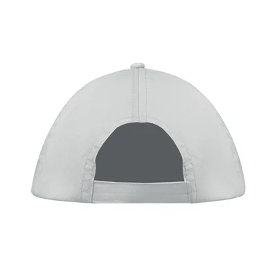 Бейзболна шапка, 5-панелна, памук, 160 g/m2, бяла