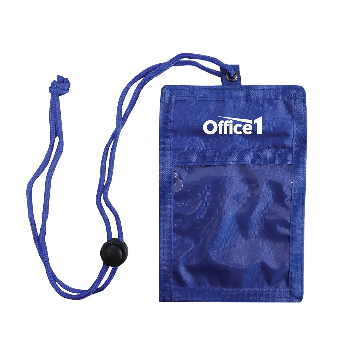 Office 1 Multifunctional neck strap, 10 x 15 cm, blue