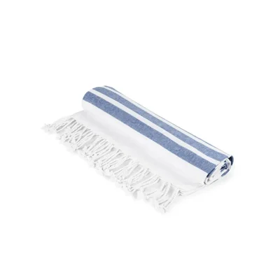 Hi!dea Beach Towel Sardenha, cotton, 90 x 170 cm, dark blue