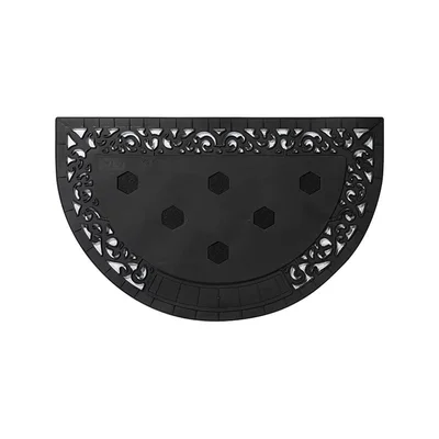 BESTSUB Semi-Circular Felt Door Mat, 80 x 50 cm