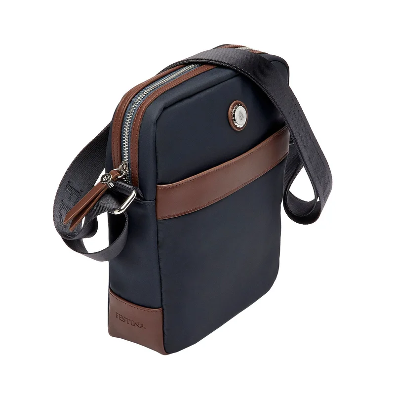 Festina Shoulder bag Button, men’s, blue-brown