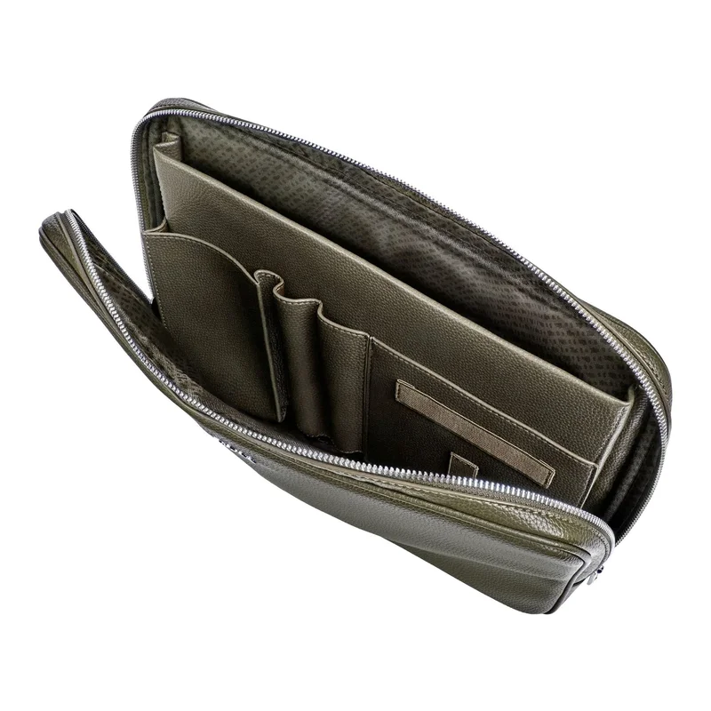 Hugo Boss Чанта за лаптоп Classic Grained, зелена