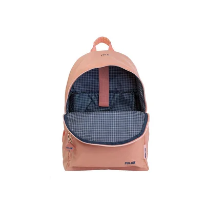 Milan Backpack 1918, with 2 zippers, 22 L, pink