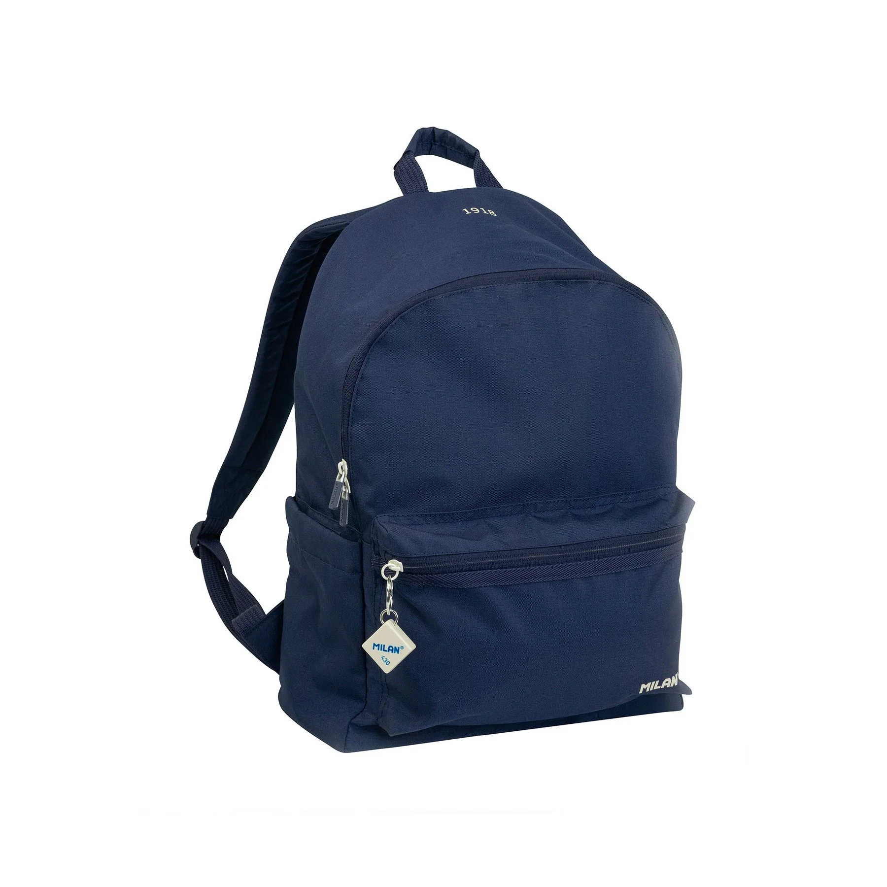 Milan Backpack 1918, with 2 zippers, 22 L, dark blue
