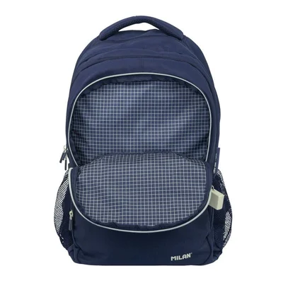 Milan Backpack 1918, with 4 zippers, 25 L, dark blue