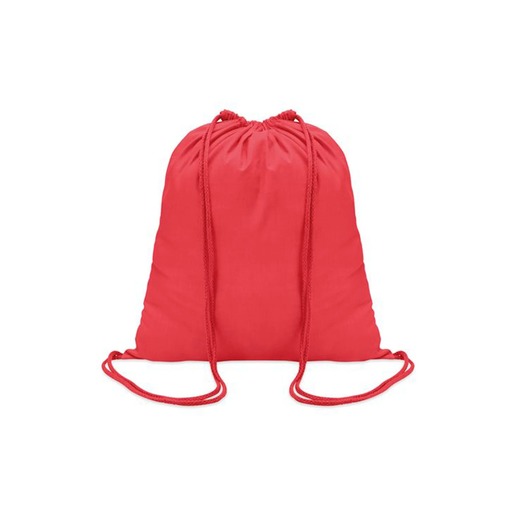 More Than Gifts Sports bag Colored, drawstring type, cotton, red