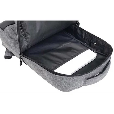 Casablanca Laptop Backpack Set, bag and pouch, 3 in 1, polyester, gray