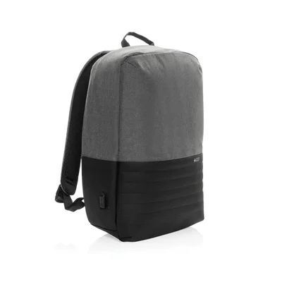 Swiss Peak Laptop backpack Anti-Theft, with RFID protection, 15.6'', grey-black