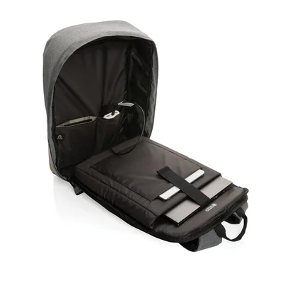 Swiss Peak Laptop backpack Anti-Theft, with RFID protection, 15.6'', grey-black