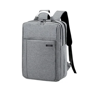 Laptop Backpack Casual, 15.6'', with double hidden zipper, gray