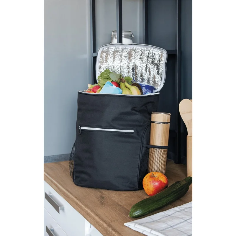 TOPS Cooler backpack Nome, 285 x 200 x 380 mm, 600D polyester, black
