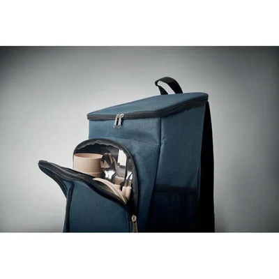More Than Gifts Cooler backpack Montecool, picnic for two, blue