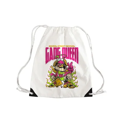 BESTSUB Drawstring Backpack, 41 x 49 cm, white
