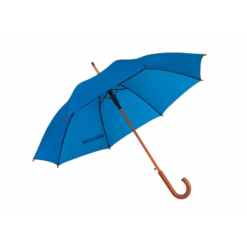 TOPS Umbrella Tango, automatic, with wooden handle, blue
