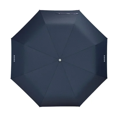 Hugo Boss Umbrella Pocket Double B, foldable, dark blue