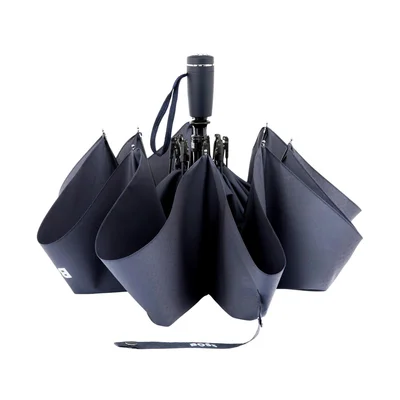 Hugo Boss Umbrella Pocket Double B, foldable, dark blue