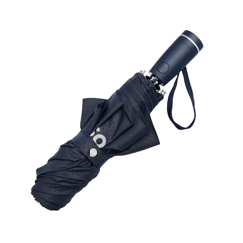 Hugo Boss Umbrella Pocket Double B, foldable, dark blue