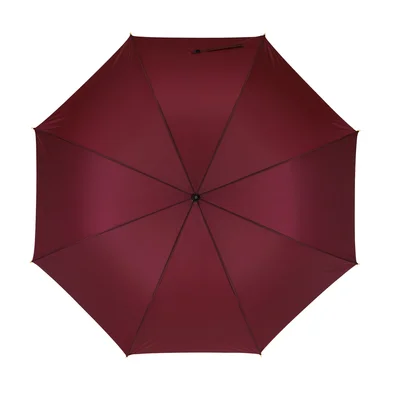 Office 1 Чадър, автоматичен, с извита дървена дръжка, 103 cm, бордо