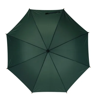 Office 1 Чадър, автоматичен, с извита дървена дръжка, 103 cm, тъмнозелен