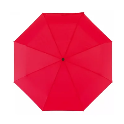 Office 1 Чадър, сгъваем, open-close, с гумирана дръжка, 97 cm, червен