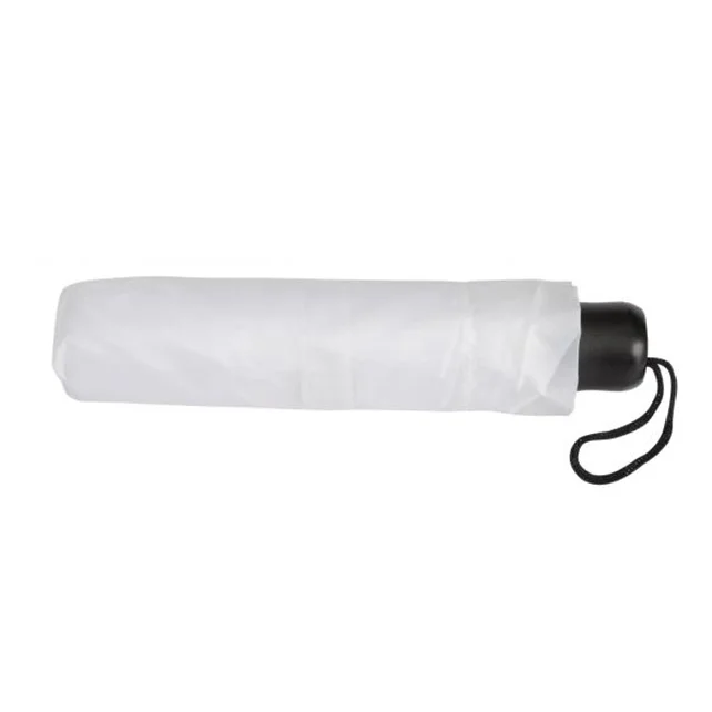 Office 1 Чадър, сгъваем, с пластмасова дръжка, 96 cm, бял