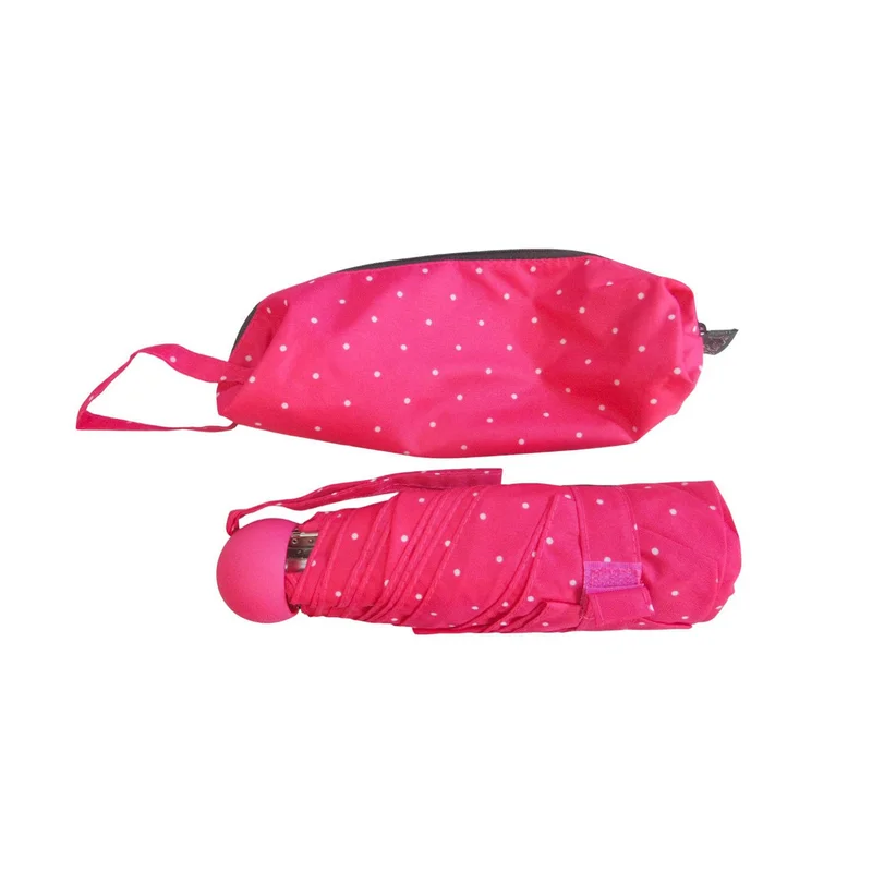 Empire Superstar Umbrella, folding, with cover, polka dots, assorted