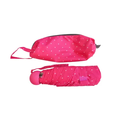 Empire Superstar Umbrella, folding, with cover, polka dots, assorted