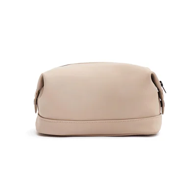 Toiletry bag Vinga Baltimore, cosmetic, nubuck PU, beige