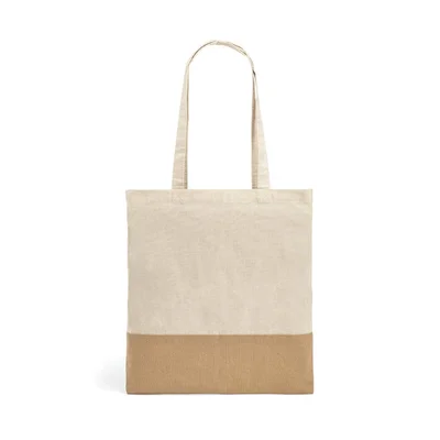 Hi!dea Tote Bag Mercat, cotton, 37.5 x 41.5 cm, natural colour