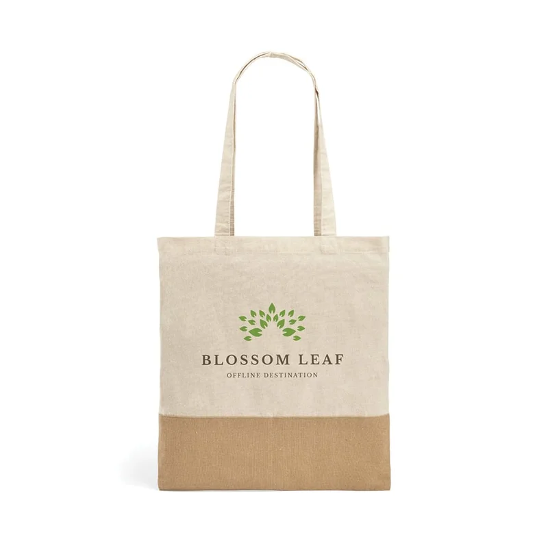 Hi!dea Tote Bag Mercat, cotton, 37.5 x 41.5 cm, natural colour