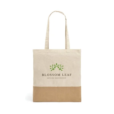 Hi!dea Tote Bag Mercat, cotton, 37.5 x 41.5 cm, natural colour