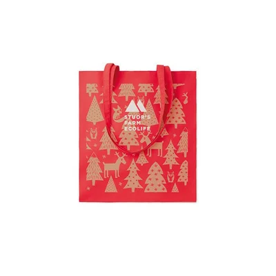 More Than Gifts Shopping Bag Cottonel, 100% cotton, red