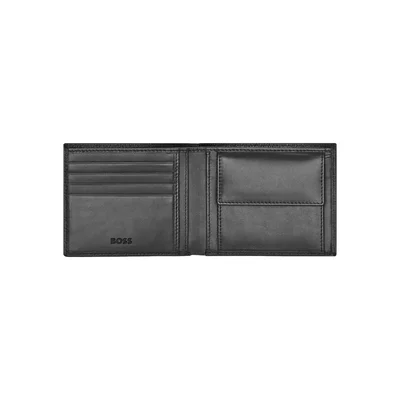 Hugo Boss Wallet Classic Grained, coin compartment, black