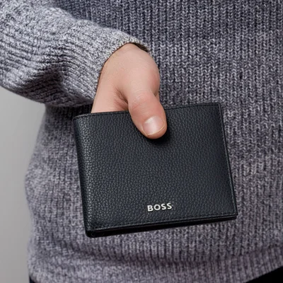 Hugo Boss Wallet Classic Grained, coin compartment, black