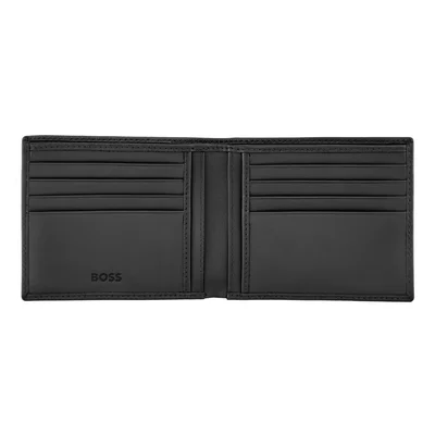 Hugo Boss Портфейл Saffiano Double B, черен