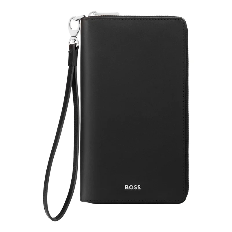 Hugo Boss Портфейл за пътуване Classic Smooth, черен