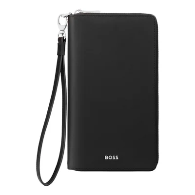 Hugo Boss Портфейл за пътуване Classic Smooth, черен