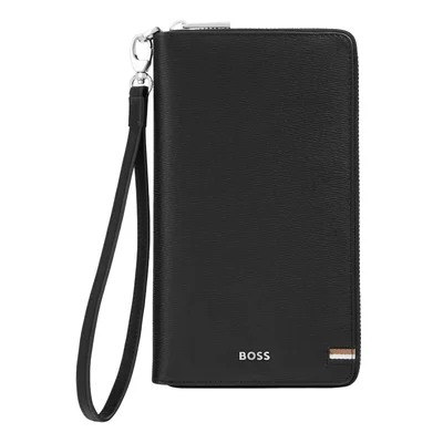 Hugo Boss Портфейл за пътуване Iconic, черен