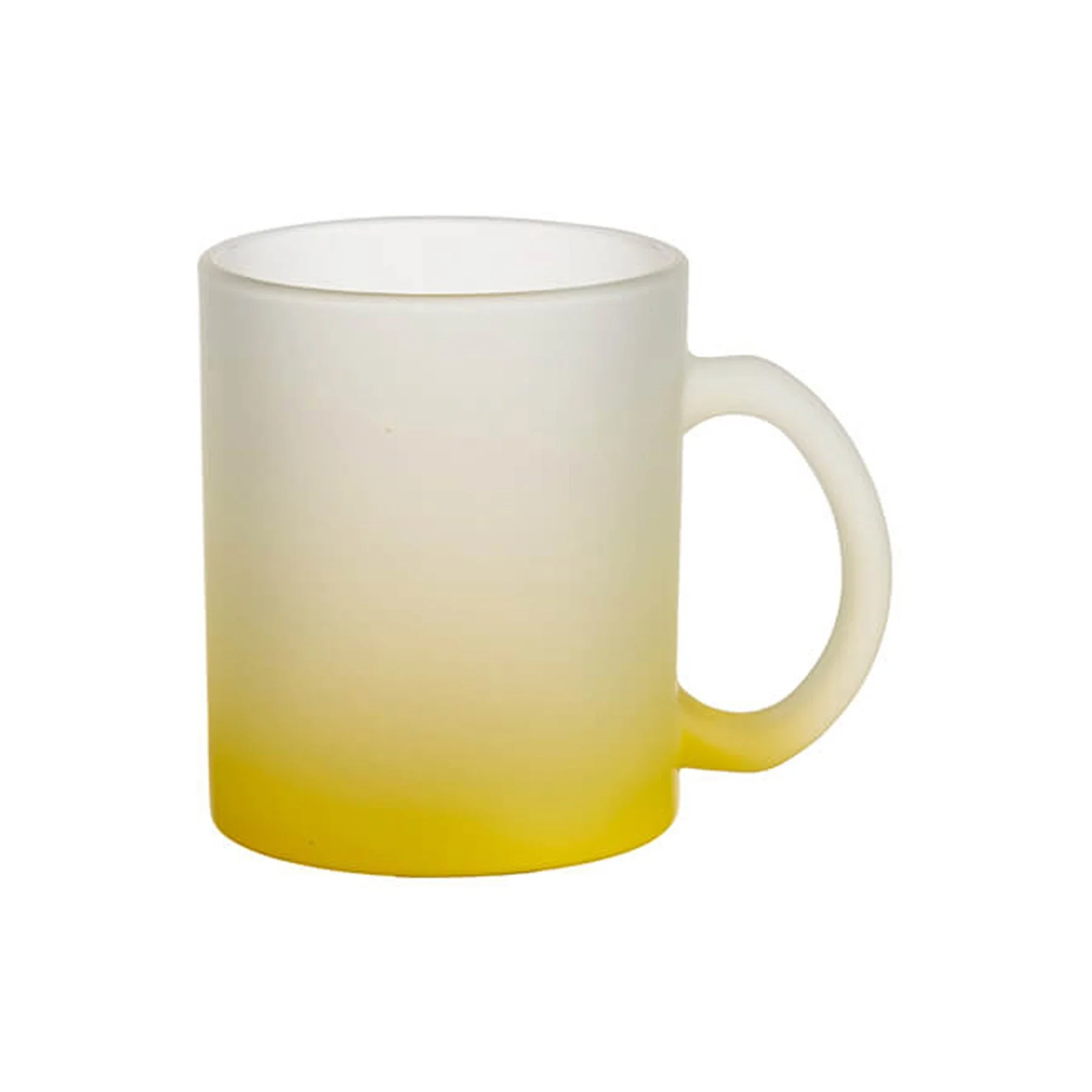 BESTSUB Mug for sublimation Frosted, yellow, 330 ml
