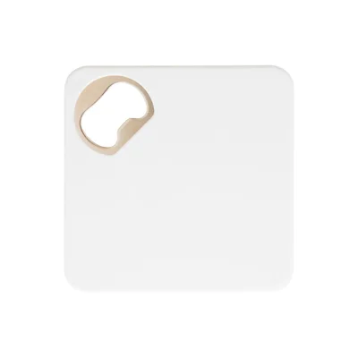 Cool Coaster Hopanatic, with bottle opener, PVC and metal, 82 x 82 mm