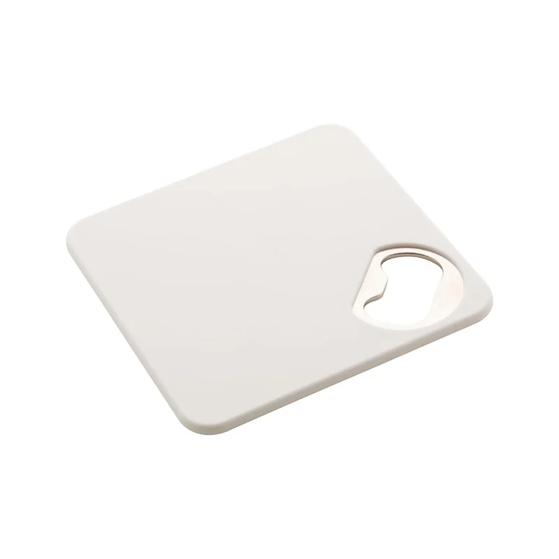 Cool Coaster Hopanatic, with bottle opener, PVC and metal, 82 x 82 mm